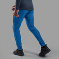Neptune Blue Montane Men's Dynamic Nano Pants Model Back MDNPRNEP