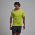 Citrus Spring Montane Men's Dart Nano Zip T-Shirt Model Front MDNZTCSP