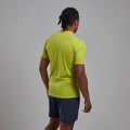 Citrus Spring Montane Men's Dart Nano Zip T-Shirt Model Back MDNZTCSP