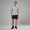 Platinum Montane Men's Dart Nano Zip T-Shirt Model 3 MDNZTPLA