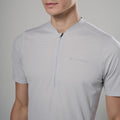 Platinum Montane Men's Dart Nano Zip T-Shirt Model 4 MDNZTPLA