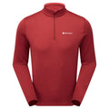 Dark Maple Montane Men's Dart Zip Neck T-Shirt Front MDRZIDAM