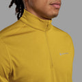 Ginkgo Gold Montane Men's Dart Zip Neck T-Shirt Model 3 MDRZIGIN