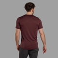 Dark Garnet Montane Men's Dart T-Shirt Model Back MDTTSDGA