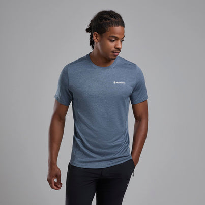 Stone Blue Montane Men's Dart T-Shirt Front MDTTSSTB