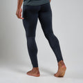 Black Montane Men's Dart XT Thermal Long Johns Model Back MDXLJBLA
