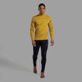 Ginkgo Gold Montane Men's Dart XT Thermal Zip Neck Long Sleeved Top Model 3 MDXZNGIN
