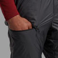 Midnight Grey Montane Men's Fortes Lite Insulated Pants Model 4 MFLIPMNG