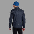Eclipse Blue Montane Men's Fortes Nano Insulated Half-Zip Jacket Model Back MFONPECL