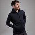 Black Montane Men's Fury XT Hooded Fleece Jacket Model 5 MFRXHBLA