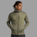 Caper Montane Men's Fury XT Hooded Fleece Jacket Model Front MFRXHCAP