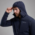 Eclipse Blue Montane Men's Fury XT Hooded Fleece Jacket Model 3 MFRXHECL