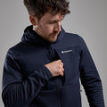Eclipse Blue Montane Men's Fury XT Hooded Fleece Jacket Model 4 MFRXHECL