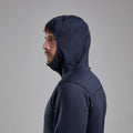 Eclipse Blue Montane Men's Fury Lite Hooded Fleece Jacket Model 3 MFULHECL