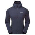 Eclipse Blue Montane Men's Fury Lite Hooded Fleece Jacket Front MFULHECL