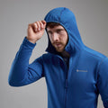 Neptune Blue Montane Men's Fury Lite Hooded Fleece Jacket Model 3 MFULHNEP