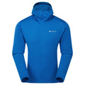 Neptune Blue Montane Men's Fury Lite Hooded Fleece Jacket Front MFULHNEP