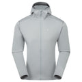 Pebble Blue Montane Men's Fury Lite Hooded Fleece Jacket Front MFULHPEB