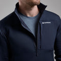 Eclipse Blue Montane Men's Fury XT Fleece Pull-On Model 5 MFXPOECL