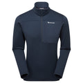 Eclipse Blue Montane Men's Fury XT Fleece Pull-On Front MFXPOECL