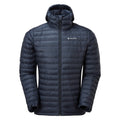 Eclipse Blue Montane Men's Icarus Lite Hooded Jacket Front MICLHECL