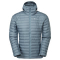 Stone Blue Montane Men's Icarus Lite Hooded Jacket Front MICLHSTB