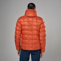 Lava Montane Men's Icarus 3.0 Hooded Insulated Jacket Model Back MIHOOLAV
