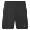 Black Montane Men's Jetstream 5" Trail Running Shorts Front MJSS5BLA