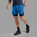 Neptune Blue Montane Men's Jetstream 5" Trail Running Shorts Model 4 MJSS5NEP