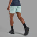 Sea Mist Montane Men's Jetstream 5" Trail Running Shorts Model Back MJSS5SEA