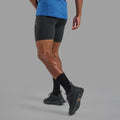 Black Montane Men's Jetstream 5" Trail Running Half Tights Model Back MJST5BLA