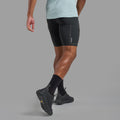 Black Montane Men's Jetstream 7" Trail Running Half Tights Model Back MJST7BLA