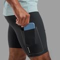 Black Montane Men's Jetstream 7" Trail Running Half Tights Model 3 MJST7BLA