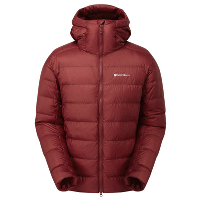 Dark Maple Montane Men's Kamen Hooded Down Jacket Front MKAHODAM