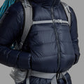 Eclipse Blue Montane Men's Kamen Hooded Down Jacket Model 5 MKAHOECL