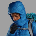 Neptune Blue Montane Men's Kamen Hooded Down Jacket Model 5 MKAHONEP