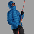 Neptune Blue Montane Men's Kamen Hooded Down Jacket Model 6 MKAHONEP