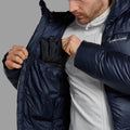 Eclipse Blue Montane Men's Kamen XT Hooded Down Jacket Model 4 MKAXHECL