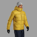 Ginkgo Gold Montane Men's Kamen XT Hooded Down Jacket Model Front MKAXHGIN