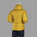 Ginkgo Gold Montane Men's Kamen XT Hooded Down Jacket Model Back MKAXHGIN