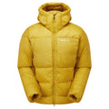 Ginkgo Gold Montane Men's Kamen XT Hooded Down Jacket Front MKAXHGIN