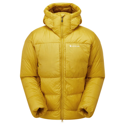 Ginkgo Gold Montane Men's Kamen XT Hooded Down Jacket Front MKAXHGIN