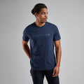 Eclipse Blue Montane Men's Mono Logo T-Shirt Front MMLGTECL