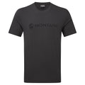 Midnight Grey Montane Men's Mono Logo T-Shirt Front and Back MMLGTMNG