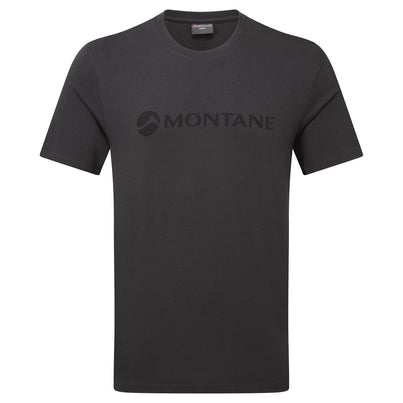 Eclipse Blue Montane Men's Mono Logo T-Shirt Front and Back MMLGTECL