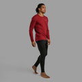 Dark Maple Montane Men's Malli Long Sleeve Merino T-Shirt Model 3 MMLSTDAM