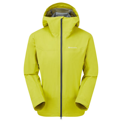 Citrus Spring Montane Men's Niveus Lite Waterproof Jacket Front MNILJCSP