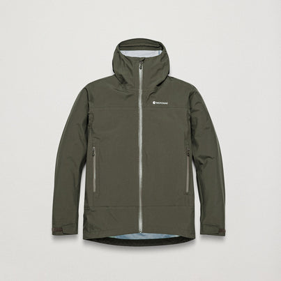Moss Montane Men's Norste XT Waterproof Jacket Front MNXTJMOS