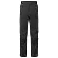 Black Montane Men's Phase Waterproof Pants Front MPHAPBLA