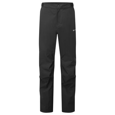 Black Montane Men's Phase Waterproof Pants Front MPHAPBLA